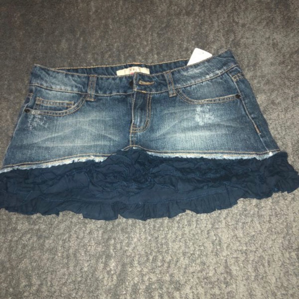 Denim Short Skirt
